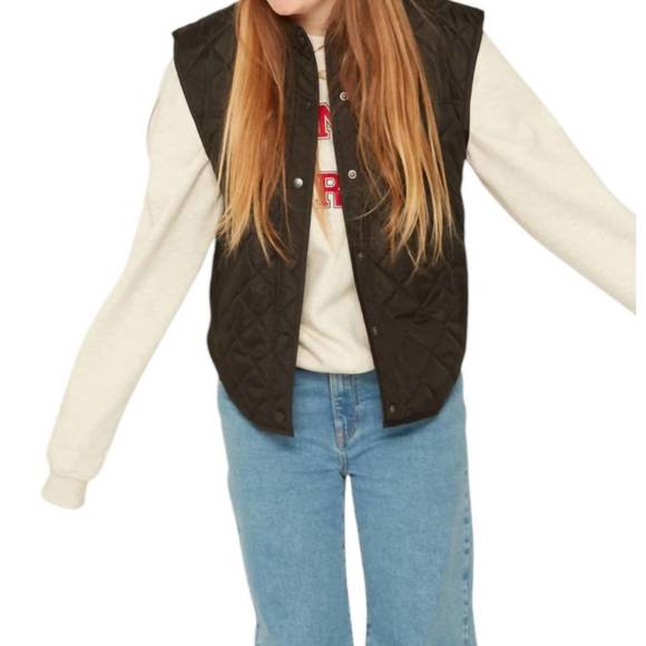 NEW DESIGNERS REMIX braga vest in black - Picture 1 of 3